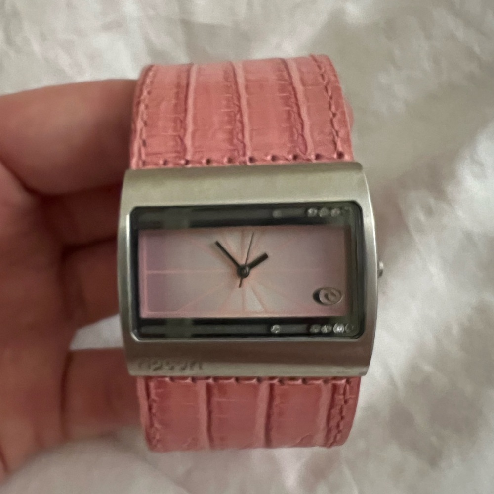 Rip curl pink bangle watch excellent condition